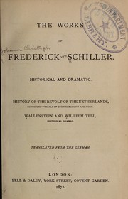 Front cover of History of the revolt of the Netherlands, continued -- trials of Counts Egmont and Horn by Friedrich Schiller