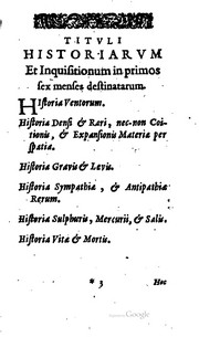 Cover of Historia ventorum by Francis Bacon