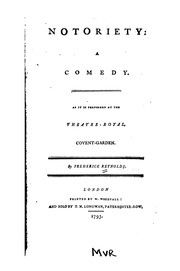 Cover of Notoriety by Frederick Reynolds