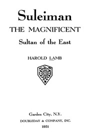 Cover of Suleiman the Magnificent by Harold Lamb
