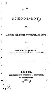 Cover of The school-boy by John S. C. Abbott