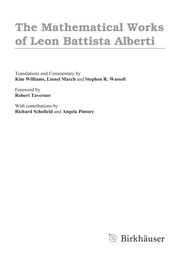 Front cover of The mathematical works of Leon Battista Alberti by Kim Williams
