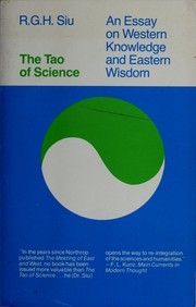 Front cover of The Tao of science by Siu Ralph Gun Hoy
