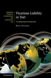 Front cover of Vicarious liability in tort by Paula Giliker