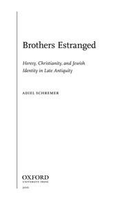Front cover of Brothers estranged by Adiel Schremer