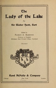 Front cover of The Lady of the lake by Sir Walter Scott