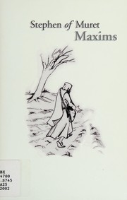 Cover of Maxims by Stephen of Muret, Saint