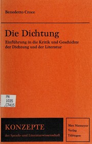 Cover of Die Dichtung by Benedetto Croce
