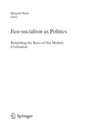 Front cover of Eco-socialism as Politics by Qingzhi Huan
