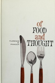 Front cover of Of food and thought by Florence B. Pinnock
