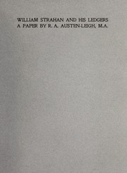 Front cover of William Strahan and his ledgers by Richard Arthur Austen-Leigh