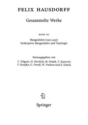 Front cover of Gesammelte Werke by Felix Hausdorff