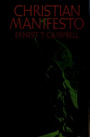 Front cover of Christian manifesto by Ernest T. Campbell