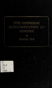 Front cover of The economic interpretation of history by Henri Eugène Sée