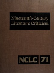 Front cover of Nineteenth-Century literature criticism by Gale Group