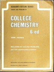 Cover of Schaum's outline of theory and problems of college chemistry by Daniel Schaum