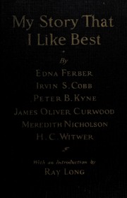 Front cover of My story that I like best by Edna Ferber