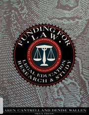 Front cover of Funding for law by Karen Cantrell