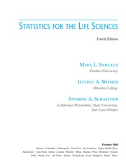 Cover of Statistics for the life sciences by Myra L. Samuels