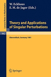 Front cover of Theory and Applications of Singular Perturbations by W. Eckhaus