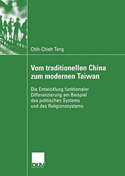 Front cover of Vom traditionellen China zum modernen Taiwan by Chih-Chieh Tang