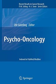 Cover of Psycho-Oncology by Ute Goerling
