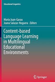 Cover of Content-based Language Learning in Multilingual Educational Environments by Maria Juan-Garau