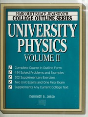 Front cover of University Physics (Harcourt Brace Jovanovich College Outline Series) by Kenneth E. Jesse