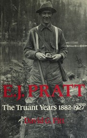 Cover of E.J. Pratt by David G. Pitt
