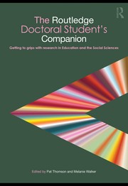 Front cover of The Routledge doctoral student's companion by Pat Thomson