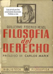 Front cover of Filosofia del Derecho - Rustico by Georg Wilhelm Hgel