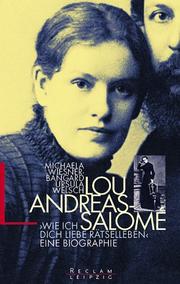 Cover of Lou Andreas-Salomé by Michaela Wiesner-Bangard