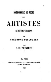 Front cover of Dictionnaire de poche des artistes contemporains by Théodore Pelloquet
