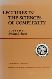 Front cover of Lectures in the sciencesof complexity by Complex Systems Summer School (1st 1988 Santa Fe, N.M.)