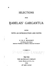 Cover of Gargantua by François Rabelais