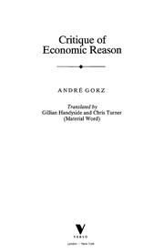 Front cover of Critique of economic reason by André Gorz