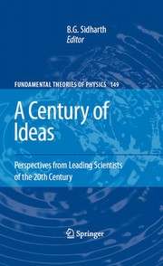Front cover of A century of ideas by Unknown