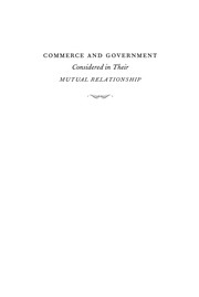 Cover of Commerce and government by Etienne Bonnot de Condillac
